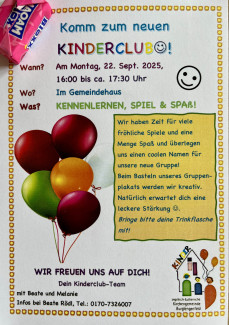 Herzlich willkommen beim KINDERCLUB!